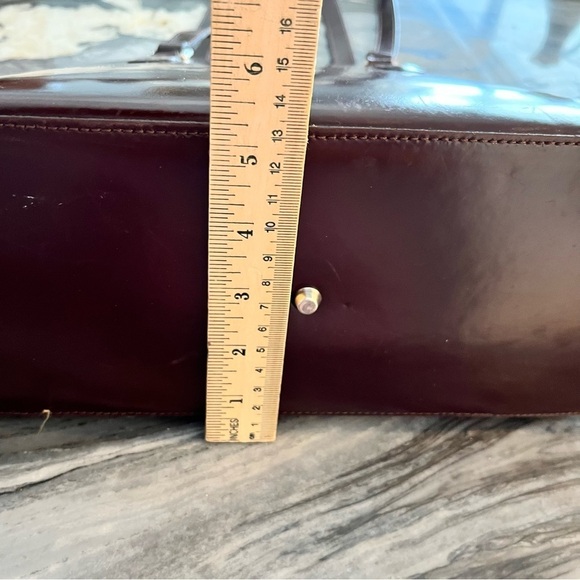 Preswick & Moore Split Cowhide Leather Structured Shoulder Tote Made in Italy - Picture 5 of 16